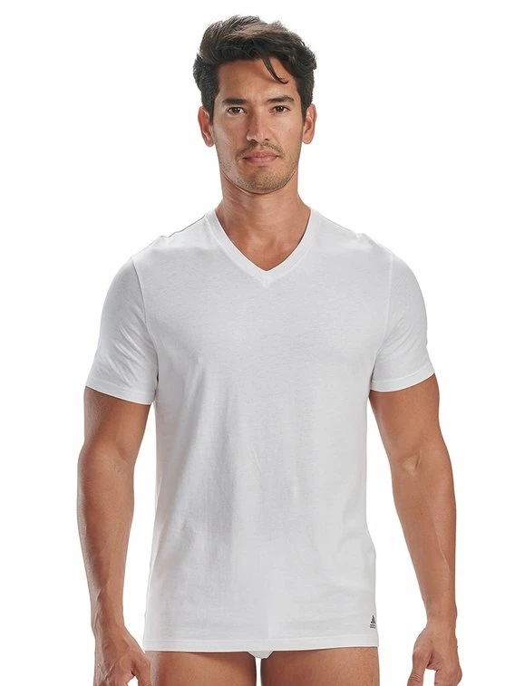 ADIDAS Active Core Cotton V-Neck T-Shirt, 3er-Pack 2 ADIDAS Active Core Cotton V-Neck T-Shirt, 3er-Pack – Bild 2