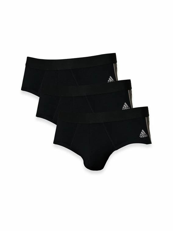 ADIDAS Active Flex Cotton 3 Stripes Slip, 3er-Pack 1 ADIDAS Active Flex Cotton 3 Stripes Slip, 3er-Pack