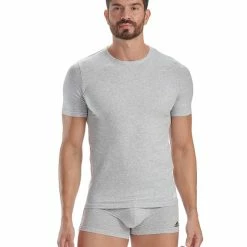 ADIDAS Active Flex Cotton Crew Neck T-Shirt, 2er-Pack 8 ADIDAS Active Flex Cotton Crew Neck T-Shirt, 2er-Pack -CALIDA shop Adidas Active Flex Cotton 3 Stripes T Shirt 2er Pack grau 4A2M04 908 3