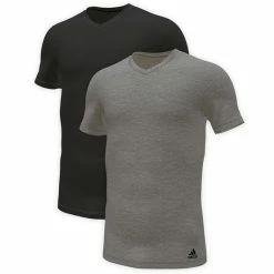 ADIDAS Active Flex Cotton V-Neck T-Shirt, 2er-Pack