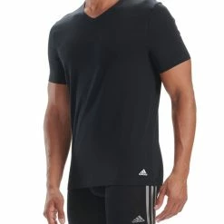 ADIDAS Active Flex Cotton V-Neck T-Shirt, 2er-Pack 7 ADIDAS Active Flex Cotton V-Neck T-Shirt, 2er-Pack -CALIDA shop Adidas Active Flex Cotton 3 Stripes T Shirt V Neck 2er Pack grau 4A2M05 908 3