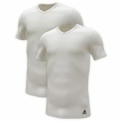 ADIDAS Active Flex Cotton V-Neck T-Shirt, 2er-Pack