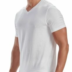 ADIDAS Active Flex Cotton V-Neck T-Shirt, 2er-Pack 8 ADIDAS Active Flex Cotton V-Neck T-Shirt, 2er-Pack -CALIDA shop Adidas Active Flex Cotton 3 Stripes T Shirt V Neck 2er Pack weiss 4A2M05 100 3