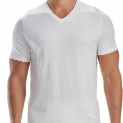ADIDAS Active Flex Cotton V-Neck T-Shirt, 2er-Pack 9 ADIDAS Active Flex Cotton V-Neck T-Shirt, 2er-Pack -CALIDA shop Adidas Active Flex Cotton 3 Stripes T Shirt V Neck 2er Pack weiss 4A2M05 100 4