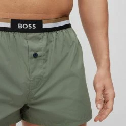 Boss Nightwear Boxershorts, 2er-Pack 7 Boss Nightwear Boxershorts, 2er-Pack -CALIDA shop Boss Nightwear Boxershorts 2er Pack schwarz gruen 50469762 343 3