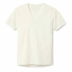 Calida 100% Nature T-Shirt, V-Neck, Compostable -CALIDA shop Calida 100 Nature V Shirt Frackschnitt 14382 910 star white 3