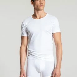 Calida Swiss Cotton T-Shirt, Rundhals 7 Calida Swiss Cotton T-Shirt, Rundhals -CALIDA shop Calida Authentic Cotton T Shirt Rundhals weiss 14269 001 2