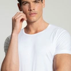 Calida Swiss Cotton T-Shirt, Rundhals 8 Calida Swiss Cotton T-Shirt, Rundhals -CALIDA shop Calida Authentic Cotton T Shirt Rundhals weiss 14269 001 3