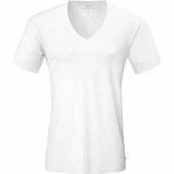 Calida Clean Line Kurzarm-Shirt, V-Neck 9 Calida Clean Line Kurzarm-Shirt, V-Neck -CALIDA shop Calida Clean Line T Shirt V Neck weiss 14885 001