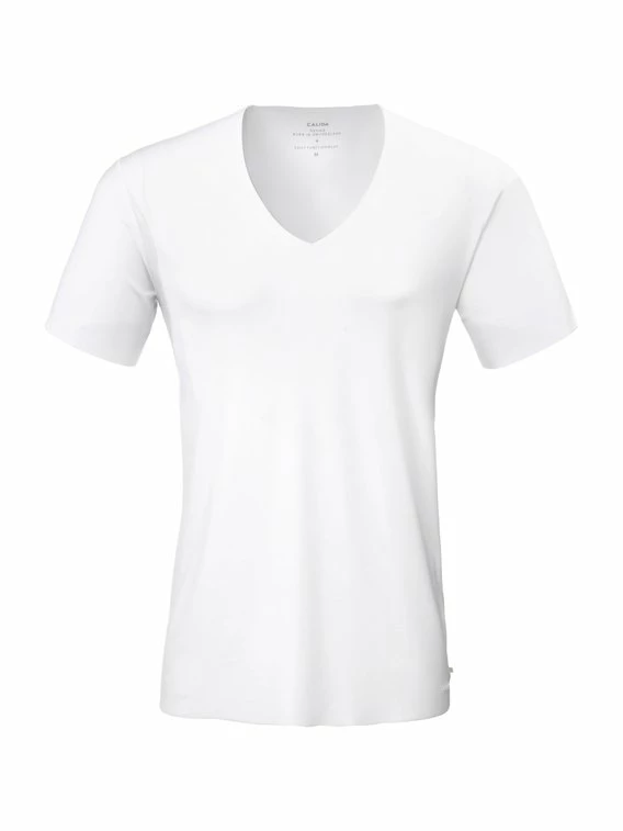 Calida Clean Line Kurzarm-Shirt, V-Neck 5 Calida Clean Line Kurzarm-Shirt, V-Neck – Bild 5