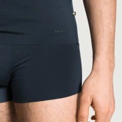 Calida Clean Line Kurzarm-Shirt, V-Neck 10 Calida Clean Line Kurzarm-Shirt, V-Neck -CALIDA shop Calida Clean Line V Shirt clean cut Frackschnitt blau 14885 479