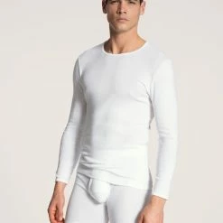 Calida Cotton 1:1 T-Shirt Langarm -CALIDA shop Calida Cotton 11 Shirt langarm weiss 16910 001 2