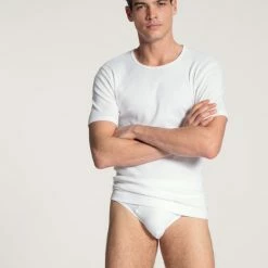 Calida Cotton 1:1 T-Shirt -CALIDA shop Calida Cotton 11 T Shirt Rundhals weiss 14310 001 2
