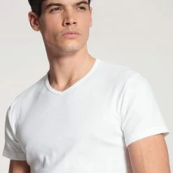 Calida Cotton 1:1 T-Shirt 8 Calida Cotton 1:1 T-Shirt -CALIDA shop Calida Cotton 11 V Shirt weiss 14315 001 3