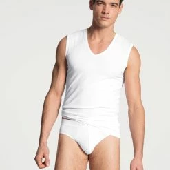 Calida Cotton Code Slip Mit Elastikbund 6 Calida Cotton Code Slip Mit Elastikbund -CALIDA shop Calida Cotton Code Slip Elastikbund weiss 22090 001 2