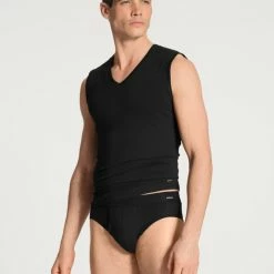 Calida Cotton Code Slip, Komfortbund Mit Eingriff 6 Calida Cotton Code Slip, Komfortbund Mit Eingriff -CALIDA shop Calida Cotton Code Slip Komfortbund mit Eingriff schwarz 22190 992 2