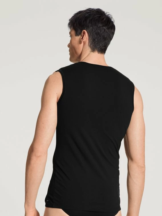 Calida Cotton Code City-Shirt, V-Neck 2 Calida Cotton Code City-Shirt, V-Neck – Bild 2