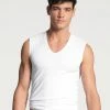 Calida Cotton Code City-Shirt, V-Neck