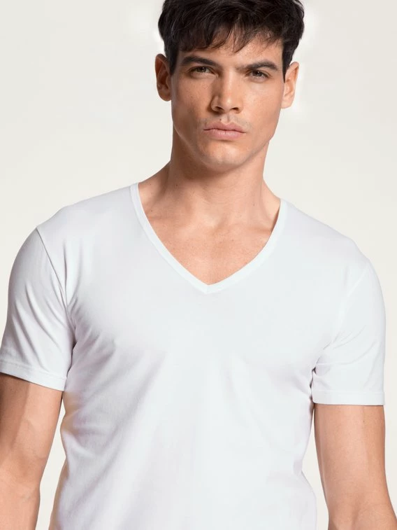 Calida Cotton Code T-Shirt, V-Neck 4 Calida Cotton Code T-Shirt, V-Neck – Bild 4