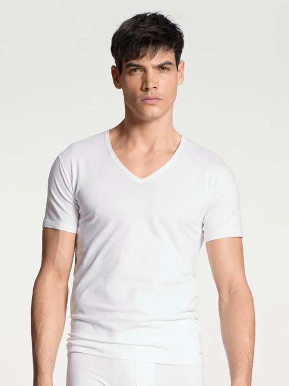 Calida Cotton Code T-Shirt, V-Neck 1 Calida Cotton Code T-Shirt, V-Neck