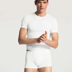 Calida Evolution T-Shirt -CALIDA shop Calida Evolution T Shirt Rundhals weiss 14661 001 2