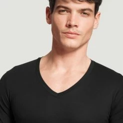 Calida Evolution T-Shirt Mit V-Neck 7 Calida Evolution T-Shirt Mit V-Neck -CALIDA shop Calida Evolution V Shirt schwarz 14317 992 3