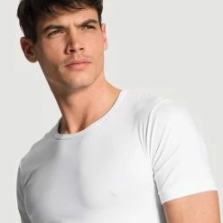 Calida Focus T-Shirt, Rundhals 8 Calida Focus T-Shirt, Rundhals -CALIDA shop Calida Focus T Shirt Rundhals weiss 14665 001 3