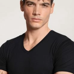 Calida Focus T-Shirt, V-Neck 8 Calida Focus T-Shirt, V-Neck -CALIDA shop Calida Focus V Shirt schwarz 14065 992 3