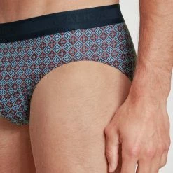 Calida Grafic Cotton Slip Mit Softbund -CALIDA shop Calida Grafic Cotton Slip mit Softbund blau 22061 149 3