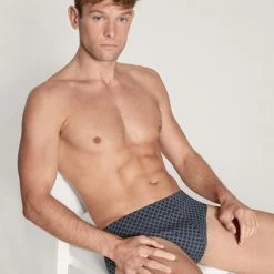 Calida Grafic Cotton Slip 6 Calida Grafic Cotton Slip -CALIDA shop Calida Grafic Cotton Slip blau 22487 479 2