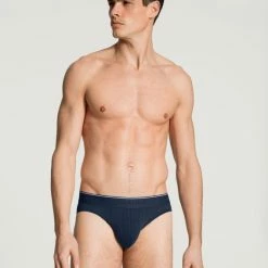 Calida Pure & Style Mini-Slip, Elastikbund 6 Calida Pure & Style Mini-Slip, Elastikbund -CALIDA shop Calida Pure Style Mini Slip Elastikbund blau 21986 509 2
