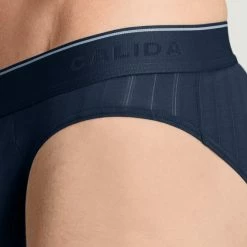Calida Pure & Style Mini-Slip, Elastikbund 7 Calida Pure & Style Mini-Slip, Elastikbund -CALIDA shop Calida Pure Style Mini Slip Elastikbund blau 21986 509 3