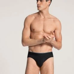 Calida Pure & Style Mini-Slip, Elastikbund 6 Calida Pure & Style Mini-Slip, Elastikbund -CALIDA shop Calida Pure Style Mini Slip Elastikbund schwarz 21986 992 2