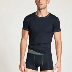 Calida Seaweed Micro T-Shirt, Rundhals 6 Calida Seaweed Micro T-Shirt, Rundhals -CALIDA shop Calida Seaweed Micro T Shirt blau 14889 479 2