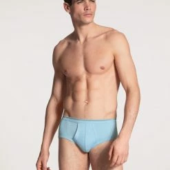 Calida Twisted Cotton Slip Mit Eingriff 8 Calida Twisted Cotton Slip Mit Eingriff -CALIDA shop Calida Twisted Cotton Classic Slip Elastikbund mit Eingriff hellblau 22010 680 2