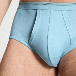 Calida Twisted Cotton Slip Mit Eingriff 10 Calida Twisted Cotton Slip Mit Eingriff -CALIDA shop Calida Twisted Cotton Classic Slip Elastikbund mit Eingriff hellblau 22010 680 4