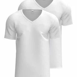 Calida Natural Benefit V-Shirt, 2-Pack