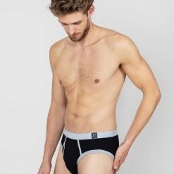 Erlich Textil Theo Slip, 2er-Pack -CALIDA shop Erlich Textil Theo Slip schwarz weiss ERL M016011020 DUO 100XX 7