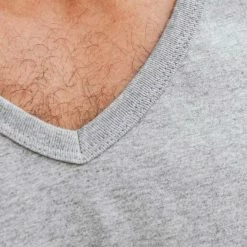 Erlich Textil Hugo T-Shirt Mit V-Neck 10 Erlich Textil Hugo T-Shirt Mit V-Neck -CALIDA shop Erlich Textil Hugo T Shirt mit V Neck grau 1000000001 GRA 3