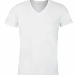Erlich Textil Hugo T-Shirt Mit V-Neck 10 Erlich Textil Hugo T-Shirt Mit V-Neck -CALIDA shop Erlich Textil Hugo T Shirt mit V Neck weiss 1000000001 WEI 4