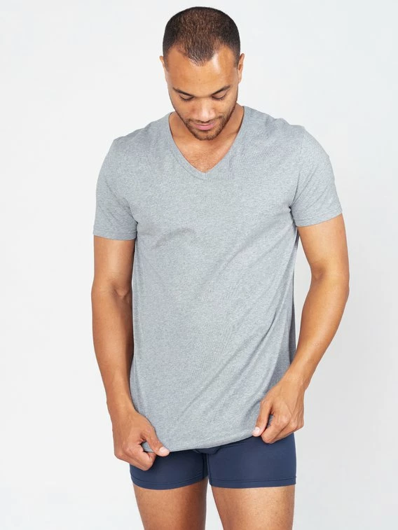 Erlich Textil Hugo T-Shirt Mit V-Neck, 2er-Pack 4 Erlich Textil Hugo T-Shirt Mit V-Neck, 2er-Pack – Bild 4