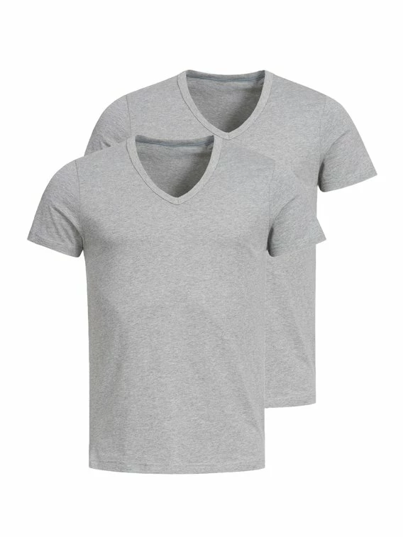 Erlich Textil Hugo T-Shirt Mit V-Neck, 2er-Pack 1 Erlich Textil Hugo T-Shirt Mit V-Neck, 2er-Pack