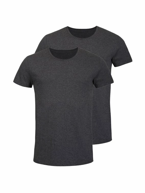 Erlich Textil Paul Shirt Mit Rundhalsausschnitt, 2er-Pack 1 Erlich Textil Paul Shirt Mit Rundhalsausschnitt, 2er-Pack