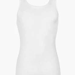 HANRO Cotton Sporty Tank Top 5 HANRO Cotton Sporty Tank Top -CALIDA shop HANRO Cotton Sporty Tank Top weiss 073509 0101 2