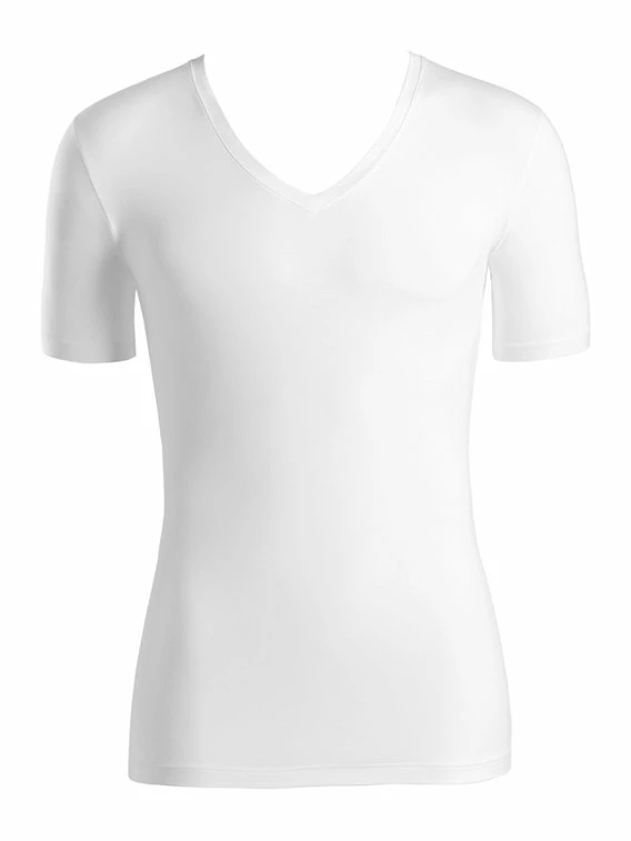 HANRO Cotton Superior Shirt, V-Ausschnitt 3 HANRO Cotton Superior Shirt, V-Ausschnitt – Bild 3
