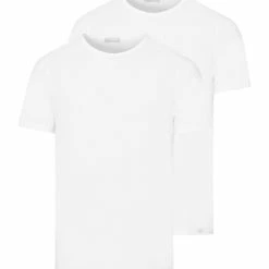 HANRO Cotton Essentials Shirts 1/2 Arm Two Pack