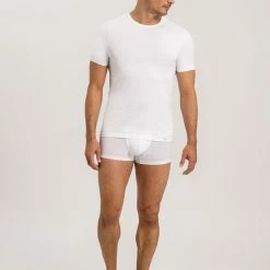 HANRO Cotton Essentials Shirts 1/2 Arm Two Pack -CALIDA shop Hanro Cotton Essentials Shirts 1 2 Arm Two Pack weiss 073110 0101 3