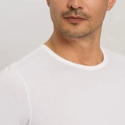 HANRO Cotton Essentials Shirts 1/2 Arm Two Pack -CALIDA shop Hanro Cotton Essentials Shirts 1 2 Arm Two Pack weiss 073110 0101 4