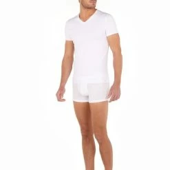 Hom Tencel Soft T-Shirt, V-Neck 6 Hom Tencel Soft T-Shirt, V-Neck -CALIDA shop Hom Tencel Soft T Shirt V Neck weiss 402466 400003 2