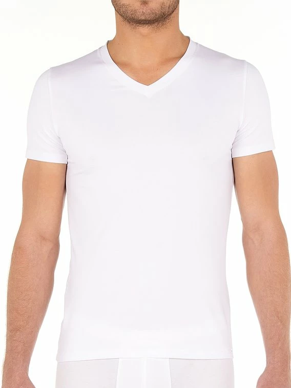 Hom Tencel Soft T-Shirt, V-Neck 1 Hom Tencel Soft T-Shirt, V-Neck
